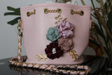 Pink Floral Bucket Bag